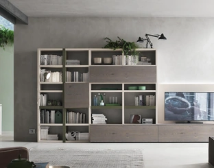 Parete Attrezzata Sistema Spalla Comp SA2225 di Maronese