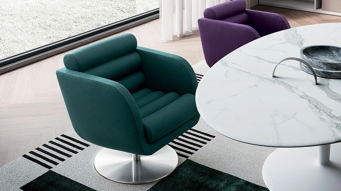 Poltroncina imbottita Tubes di Felis