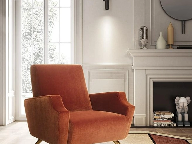 Poltrona in tessuto Lizzie di Felis