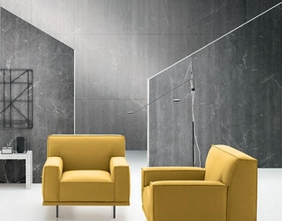 Poltrona in tessuto imbottito Young di Felis