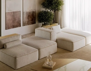 Divano componibile Blake in tessuto di Bontempi