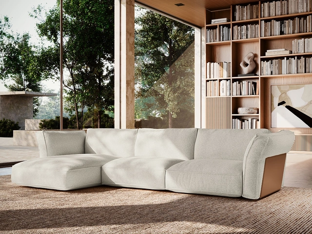 Divano con penisola Cocoon di Felis