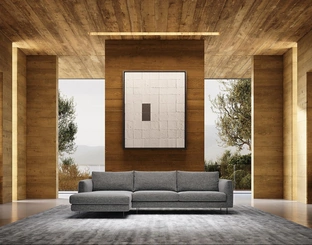 Divano con penisola Conrad di Felis