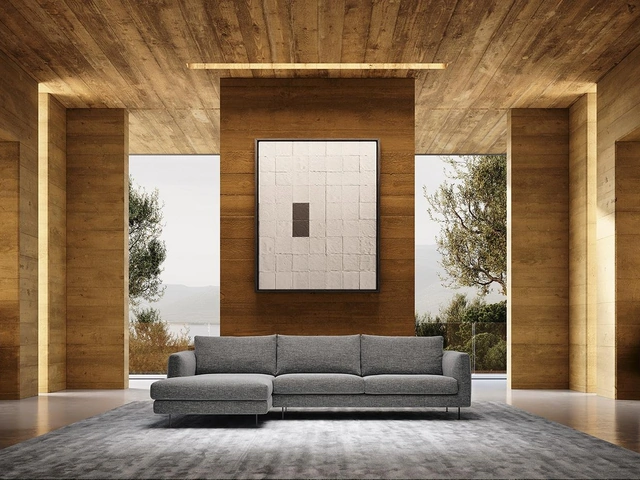 Divano con penisola Conrad di Felis