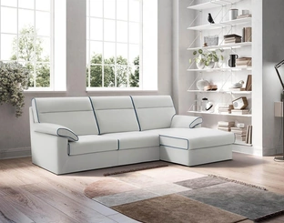 Divano in tessuto con penisola Derlon di Felis