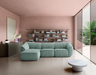 Divano con penisola Float di Felis