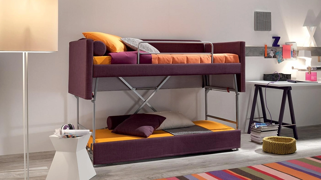 Divano Letto lineare Hans con letto a castello di Felis