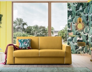 Divano Letto lineare in tessuto Jack di Felis