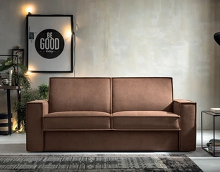 Divano Letto lineare in tessuto Kurt di Felis