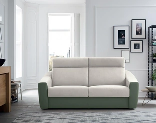 Divano Letto in tessuto a due colori Xavier di Felis