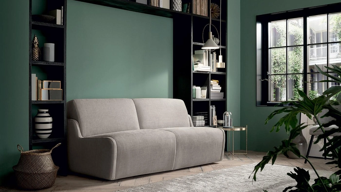 Divano Letto salvaspazio in tessuto senza braccioli Zack di Felis