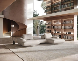 Divano con penisola Limitless di Felis