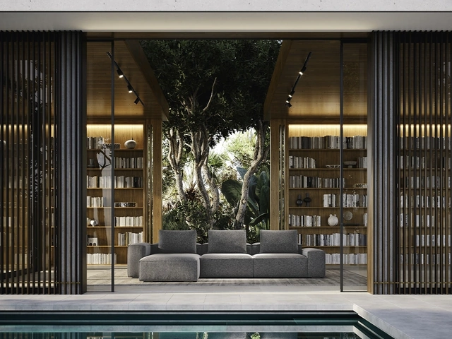 Divano con penisola Reverso di Felis