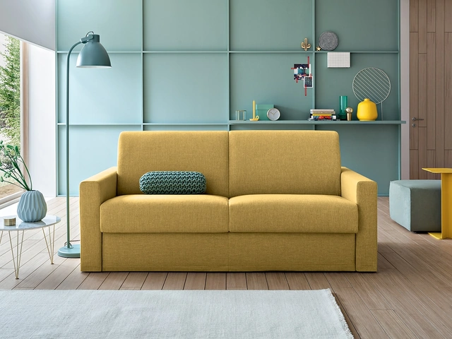 Divano Letto lineare in tessuto Steve di Felis