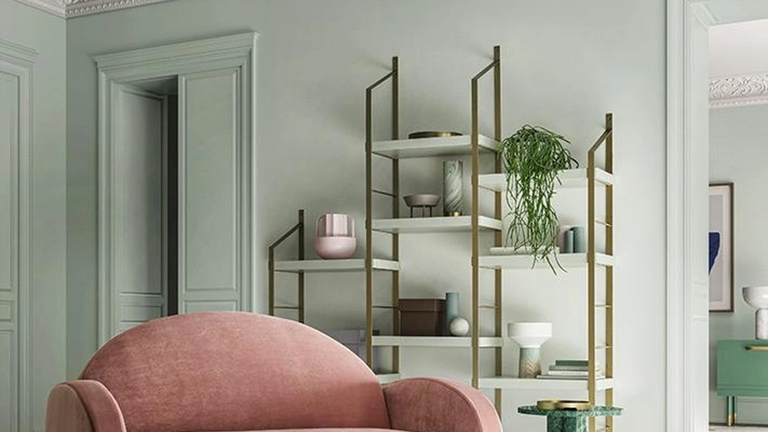 Divano lineare in velluto Wendy di Felis