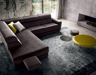 Divano angolare in tessuto Winston di Felis