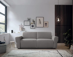 Divano Letto in tessuto con ampi braccioli Yves di Felis