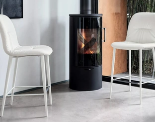 Sgabello in ecopelle Chantal di Bontempi