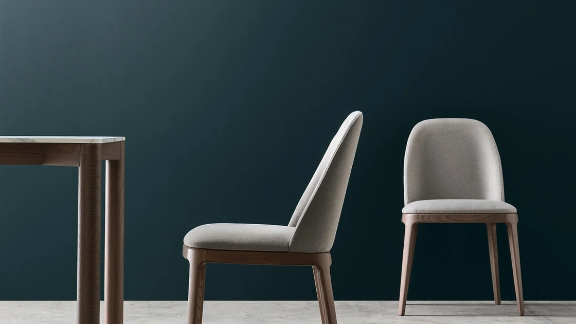 Sedia in tessuto imbottito Karol di Maronese