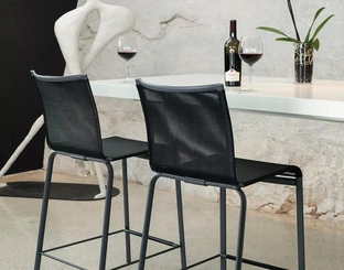 Sgabello Net in soft texplast di Bontempi