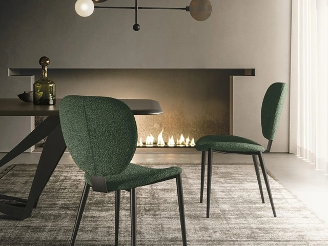 Sedia in tessuto imbottito Petra di Sedit