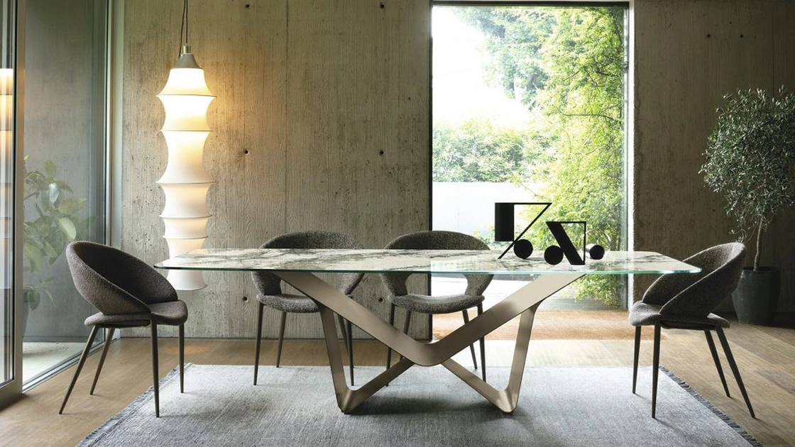 Tavolo Aliante Glass Decor di Sedit