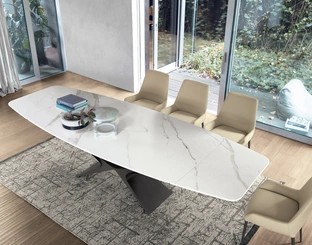 Tavolo con top in ceramica Baltik di Sedit