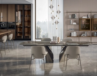 Tavolo in SuperMarmo Kaleido di Bontempi
