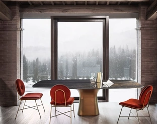 Tavolo in SuperMarmo Podium di Bontempi