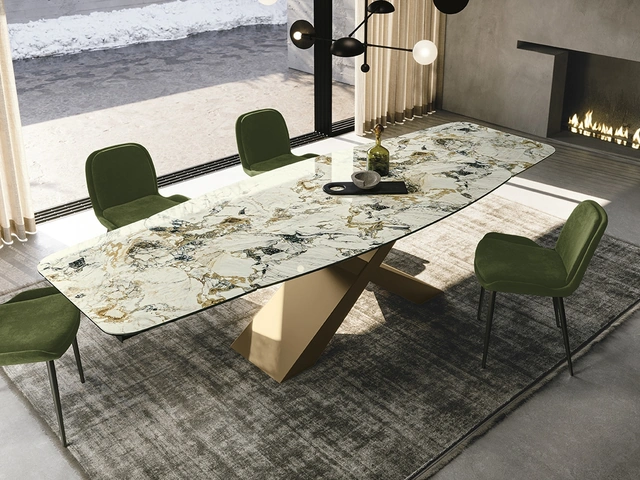 Tavolo in ceramica Gold di Sedit