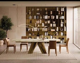 Tavolo allungabile in SuperMarmo Menhir di Bontempi