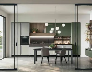 Cucina Classica lineare in frassino laccato Beverly 03 di Stosa