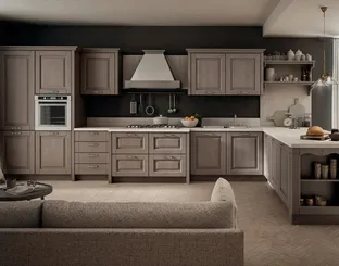Cucina Classica in Rovere con penisola Bolgheri 03 di Stosa
