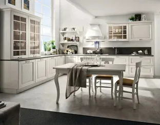 Cucina Classica angolare in legno laccato Bolgheri 04 di Stosa