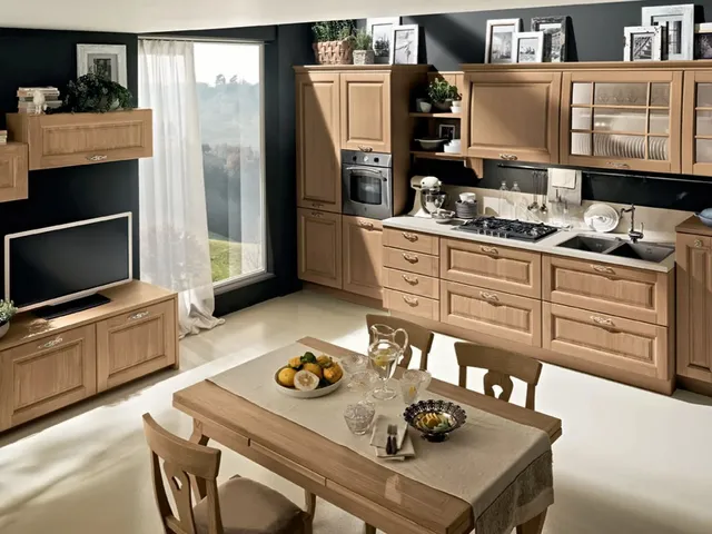 Cucina Classica Bolgheri 07 in Rovere Natura di Stosa