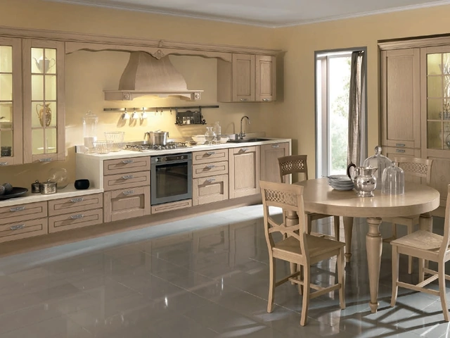 Cucina Classica lineare Imperial Charme in Frassino decapato antico Fiandre di Aran