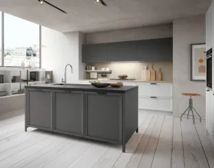 Cucina Classica Newport v6 in Frassino laccato Bianco Alba di Stosa