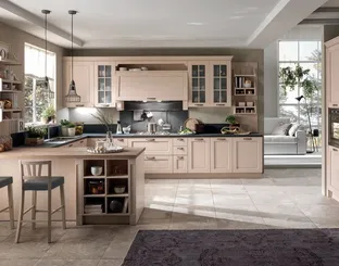 Cucina Classica in Frassino con penisola Virginia 03 di Stosa