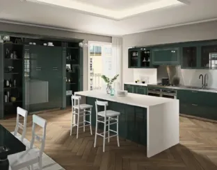Cucina Vita Bella Verde scuro di Aran