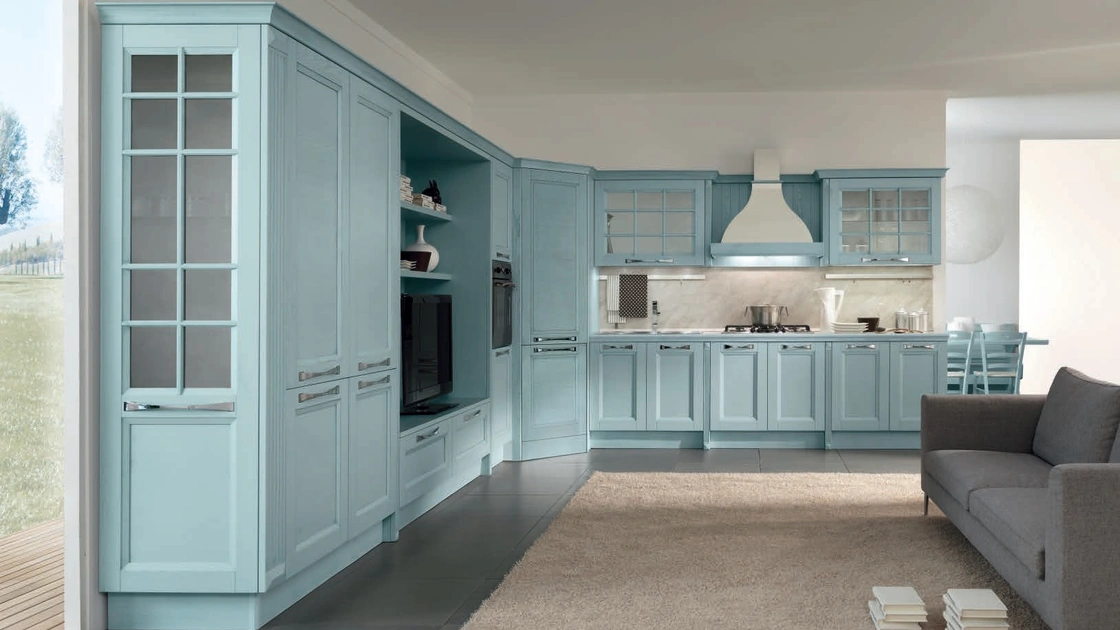 Cucina Classica Ylenia in legno decapato Avio di Aran