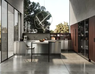 Cucina Design con penisola Aciarium di Aran