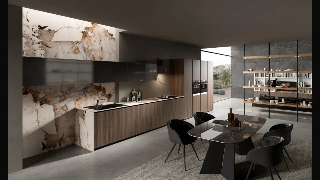 Cucina Design lineare Lab13 Kitchen 08 di Aran
