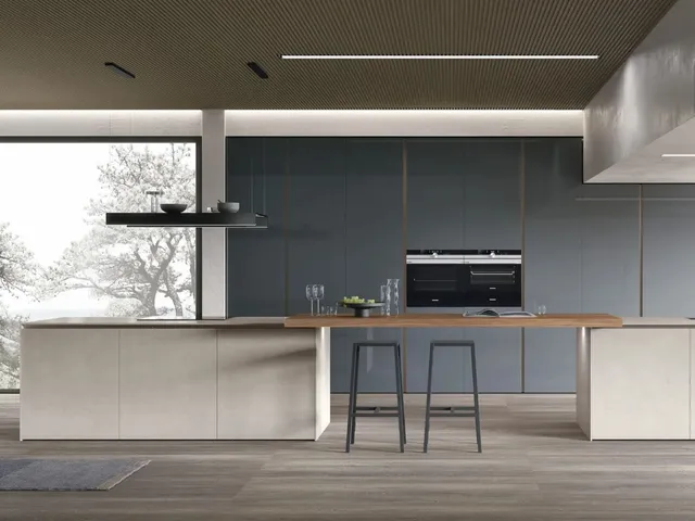 Cucina Moderna con doppia isola Aliant 04 di Stosa