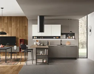 Cucina Moderna con penisola Art-Kaya 03 di Stosa