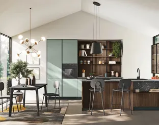 Cucina Moderna con penisola Art-Kaya 04 di Stosa