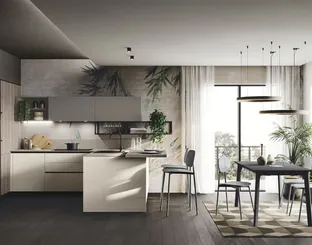Cucina Moderna con penisola Art-Kaya 05 di Stosa