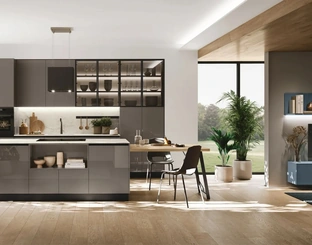 Cucina Moderna Art-Lumia con isola di Stosa