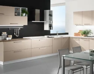 Cucina Moderne Brio in Laccato Cachemire di Mobilturi