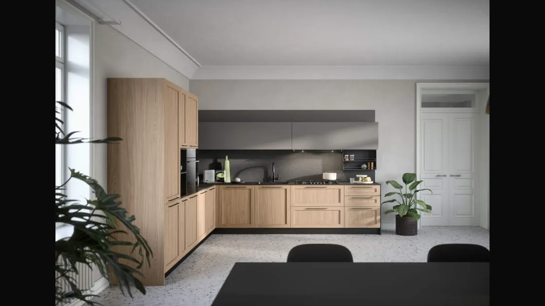 Cucina Moderna angolare Clio Composizione 01 di Prima Cucine