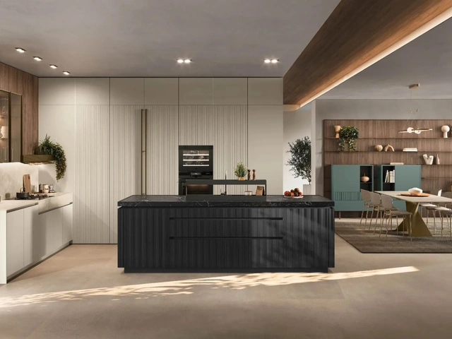 Cucina Moderna con isola Color Trend 01 di Stosa